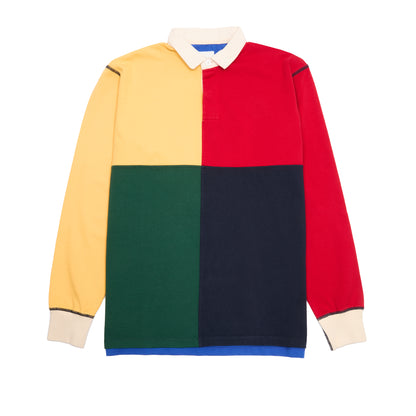 Drake's Colour block Panel Rugby Shirt