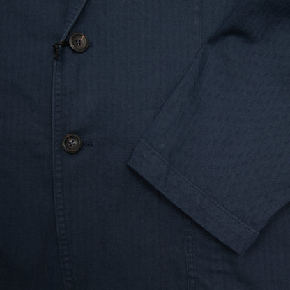 Drake's MK.I Herringbone Games Blazer in Navy