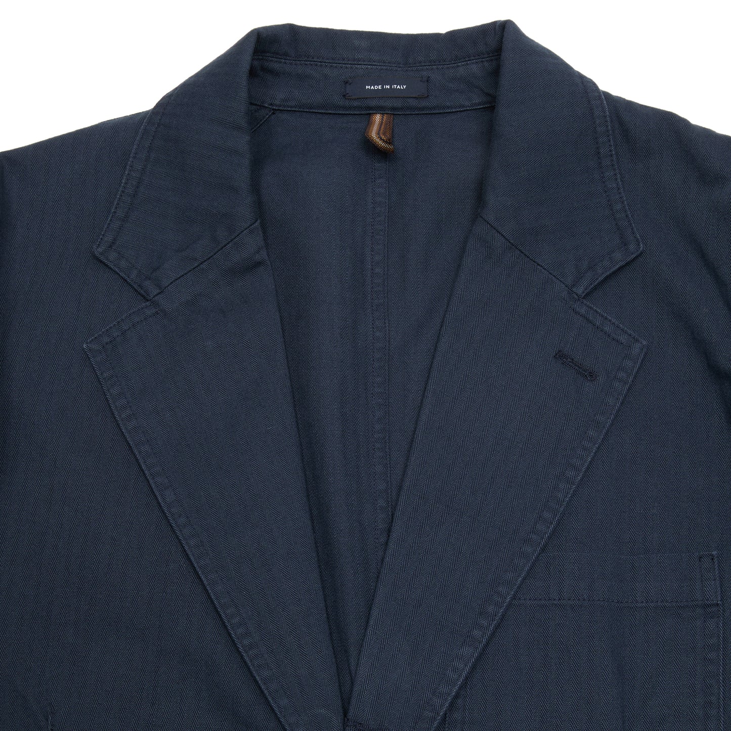 Drake's MK.I Herringbone Games Blazer in Navy