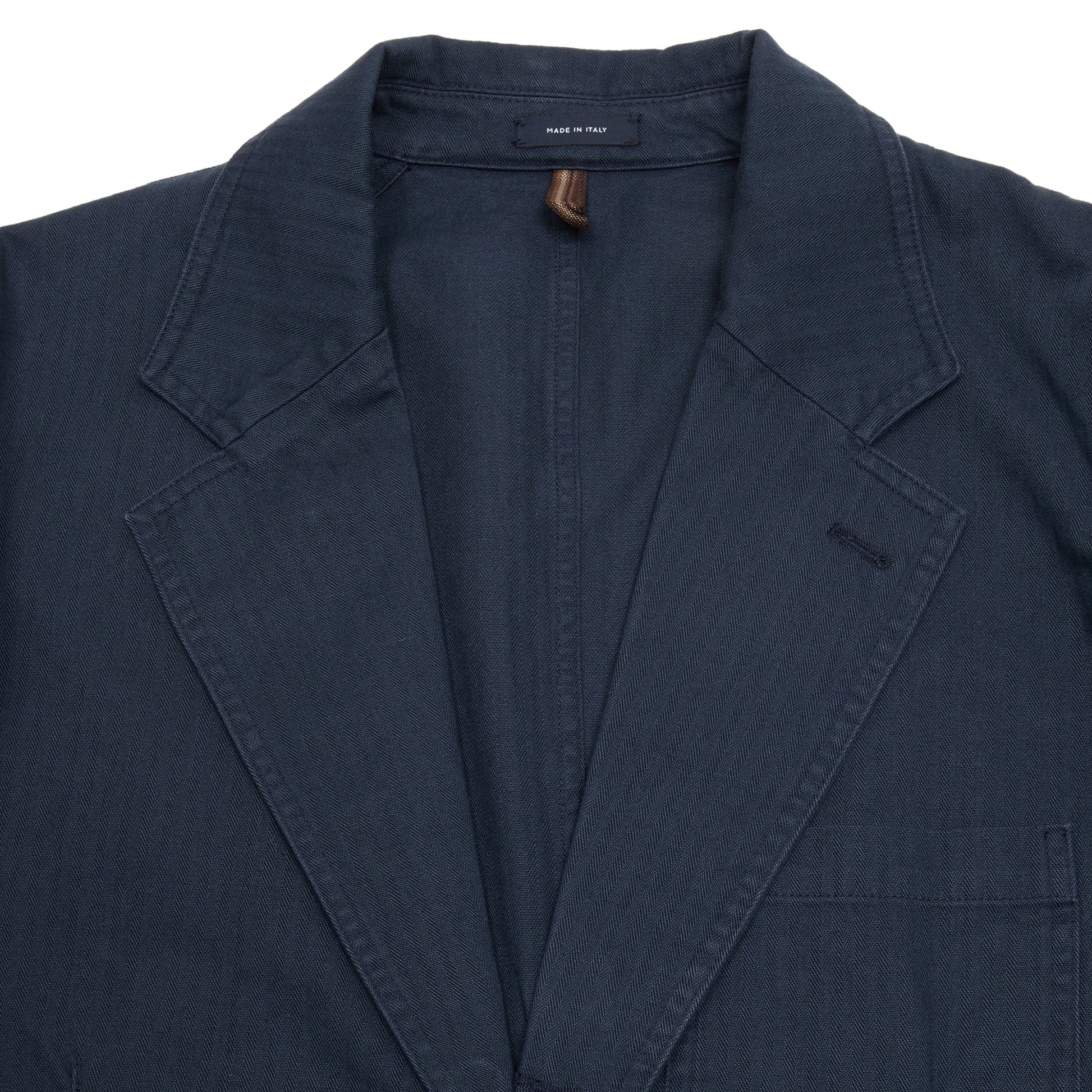Drake's MK.I Herringbone Games Blazer in Navy