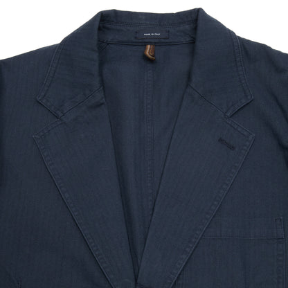 Drake's MK.I Herringbone Games Blazer in Navy