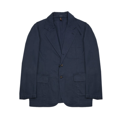 Drake's MK.I Herringbone Games Blazer in Navy