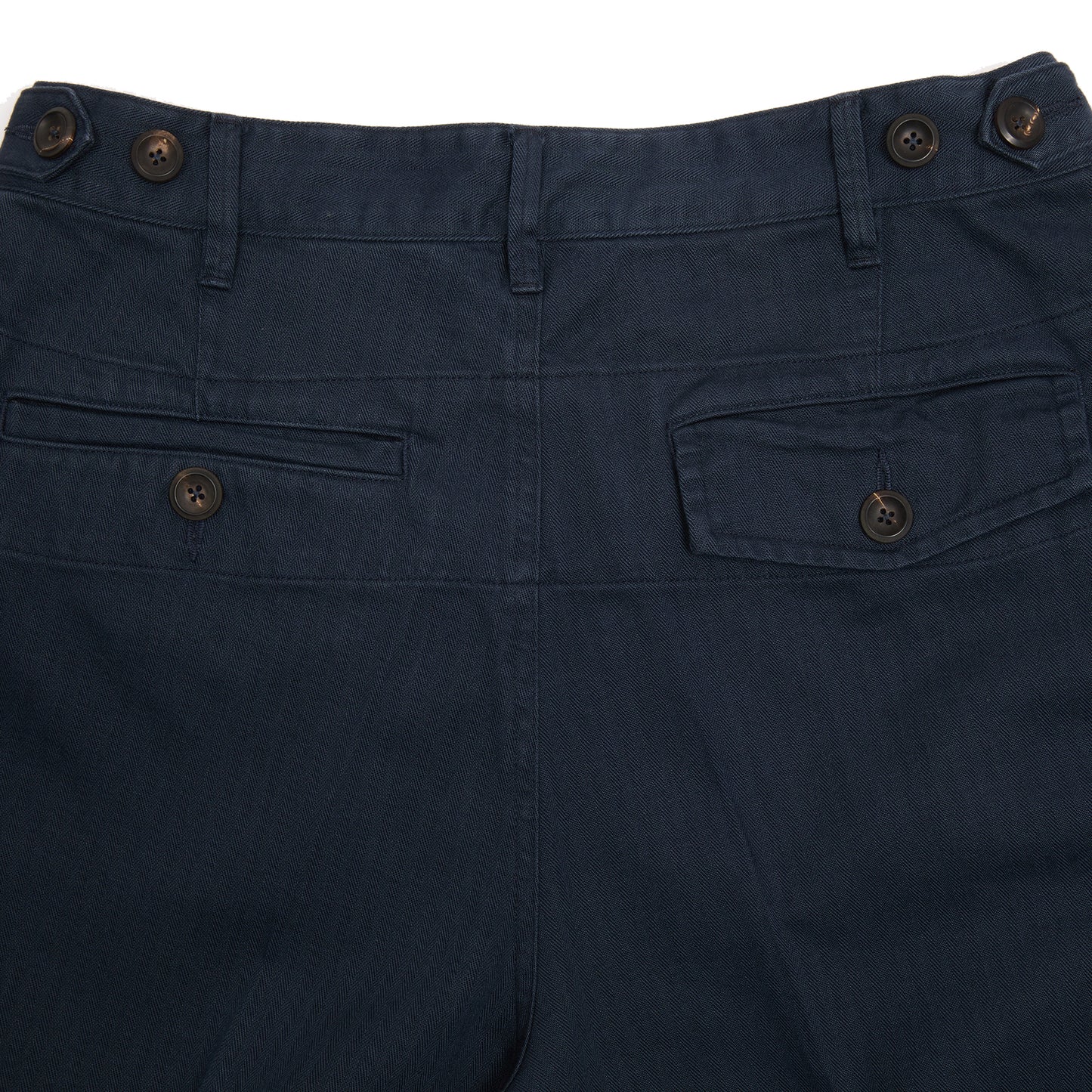 Drake's MK.I Herringbone Game Trouser in Navy