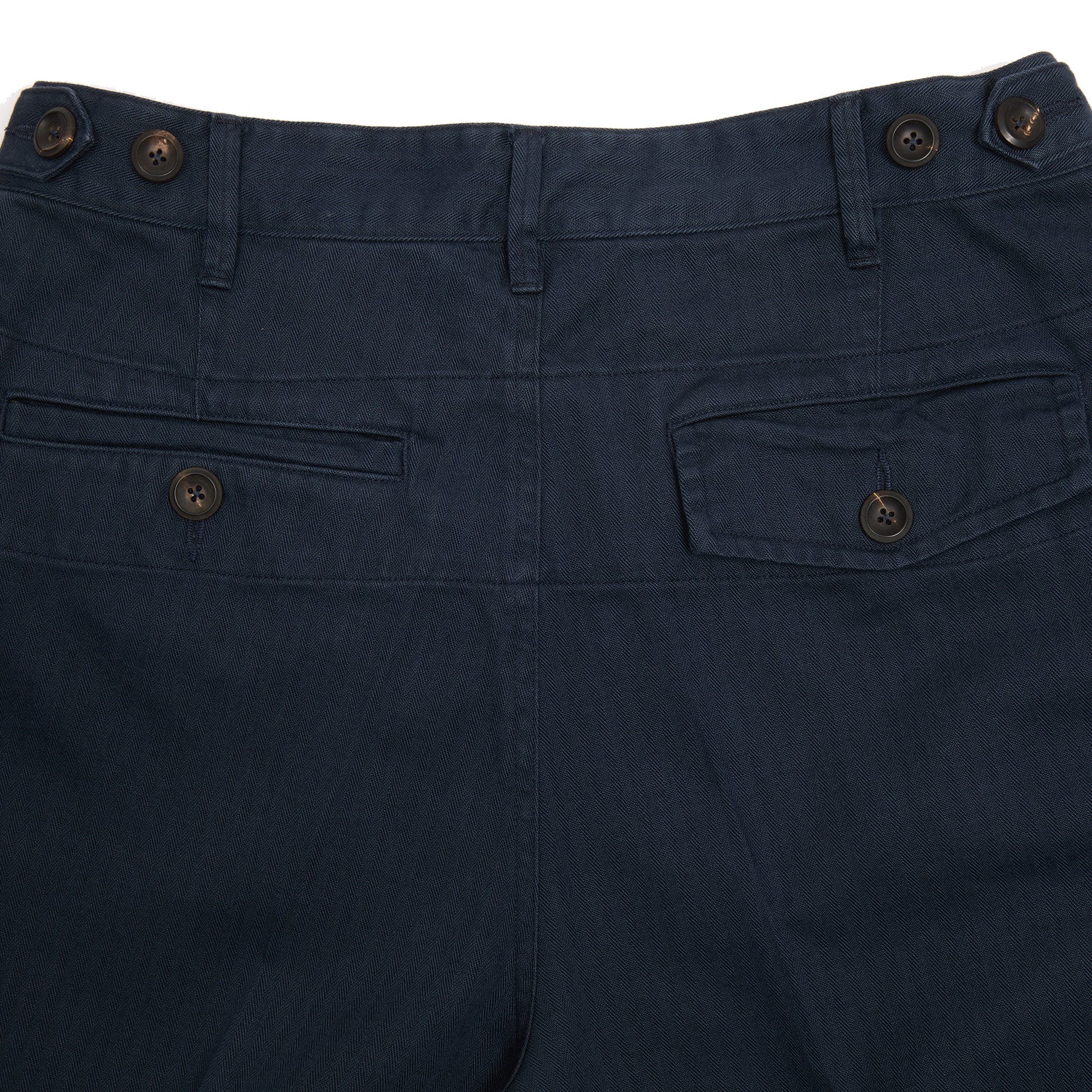Drake's MK.I Herringbone Game Trouser in Navy