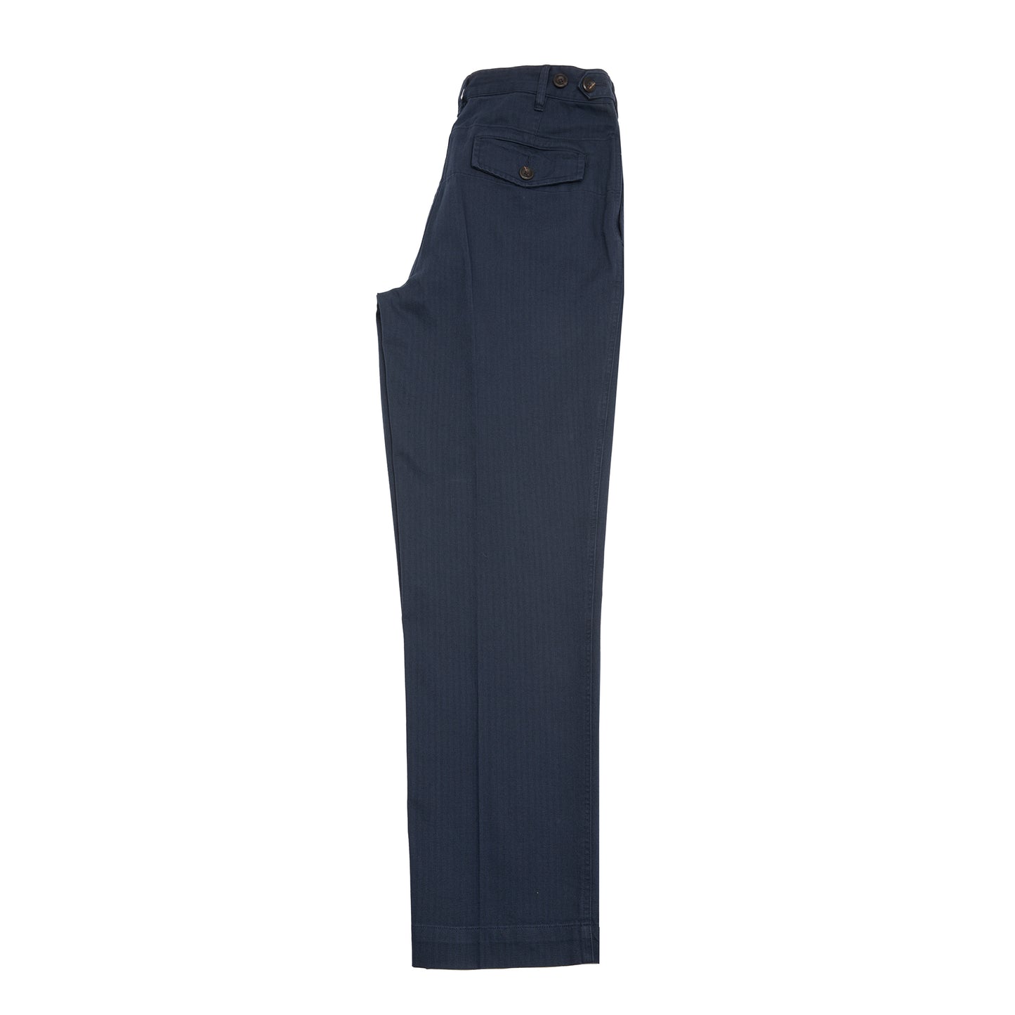 Drake's MK.I Herringbone Game Trouser in Navy