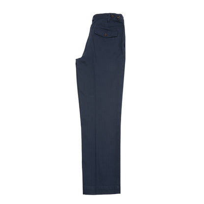 Drake's MK.I Herringbone Game Trouser in Navy