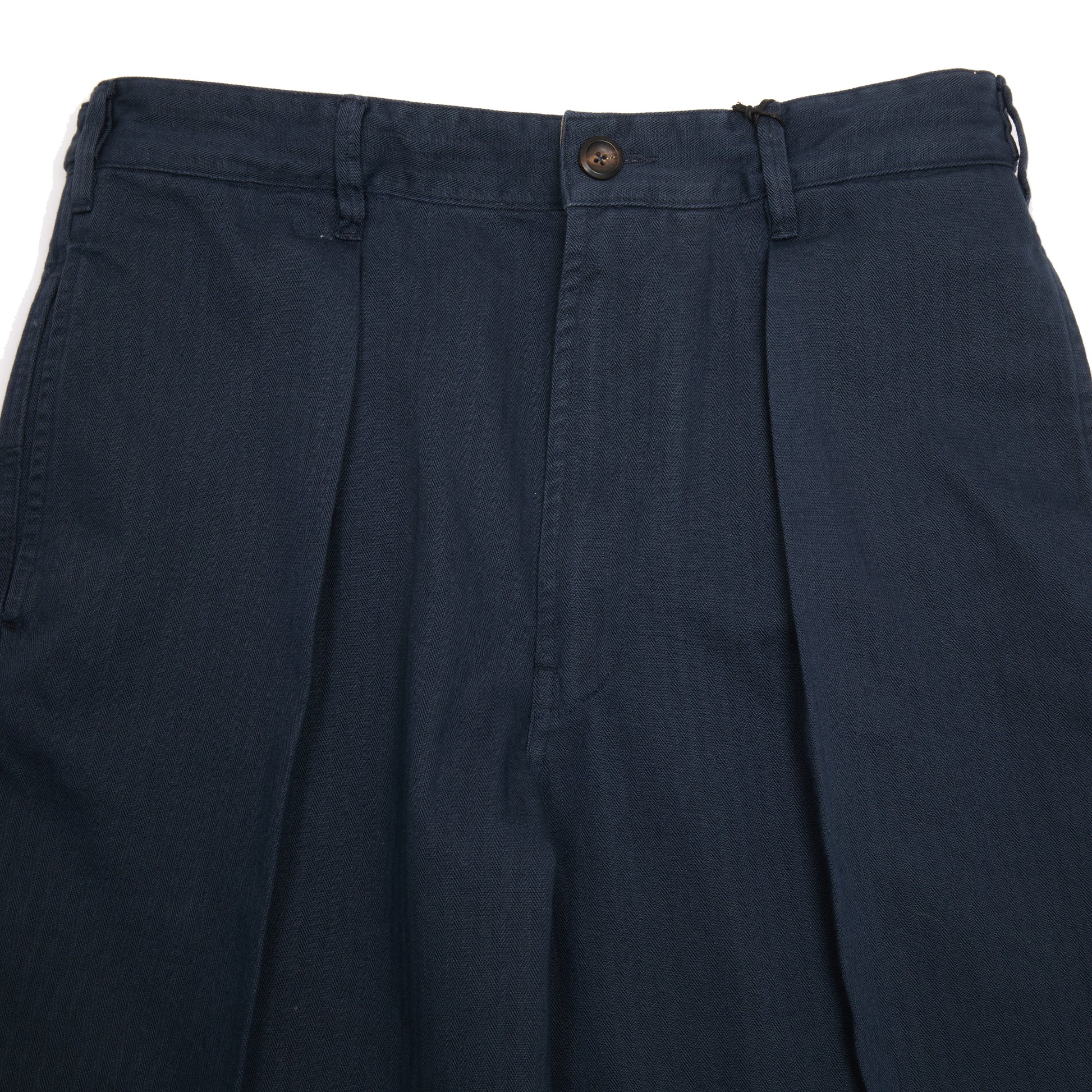 Drake's MK.I Herringbone Game Trouser in Navy
