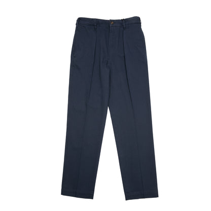 Drake's MK.I Herringbone Game Trouser in Navy