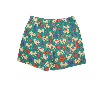Drake's Elephant Print Swimshorts
