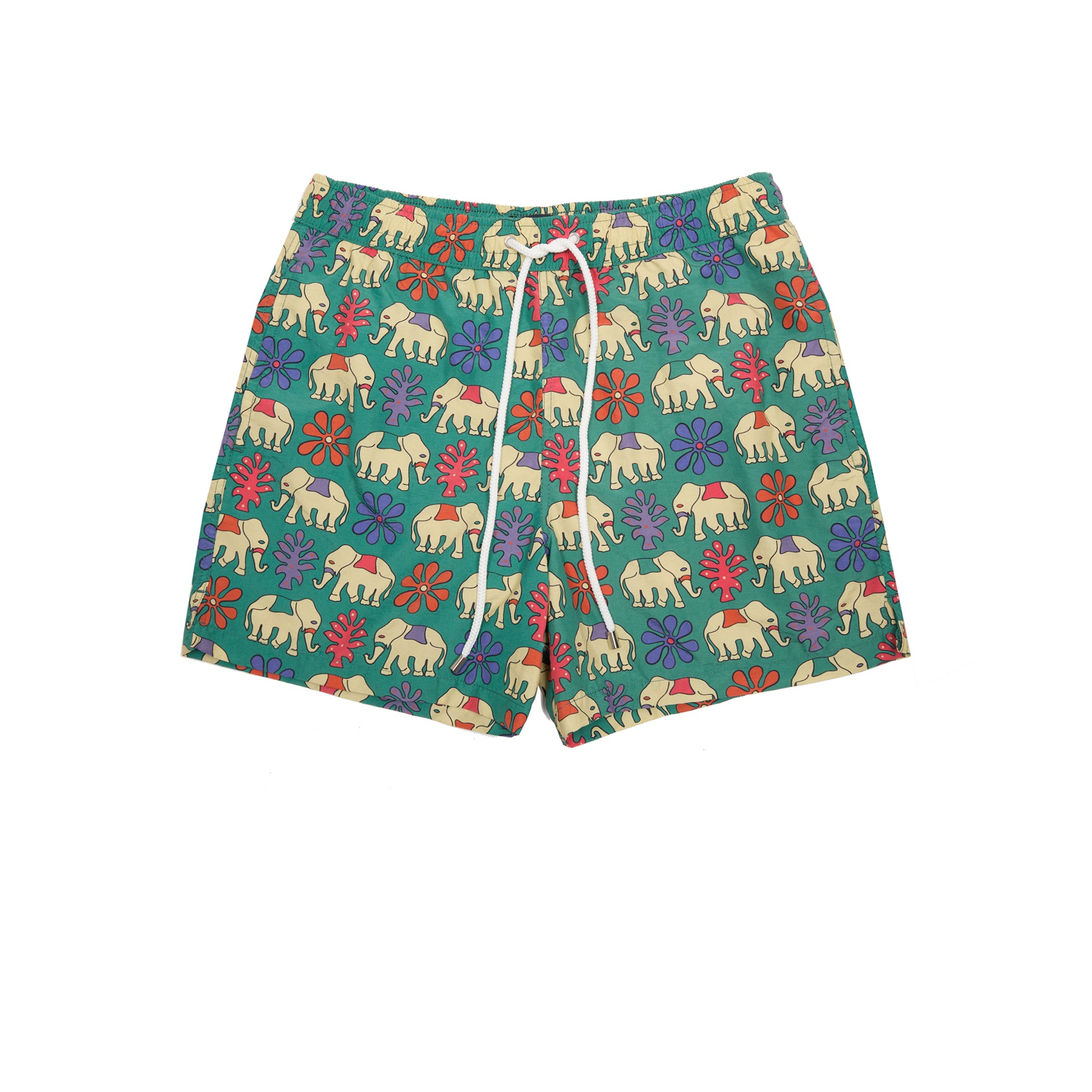 Drake's Elephant Print Swimshorts