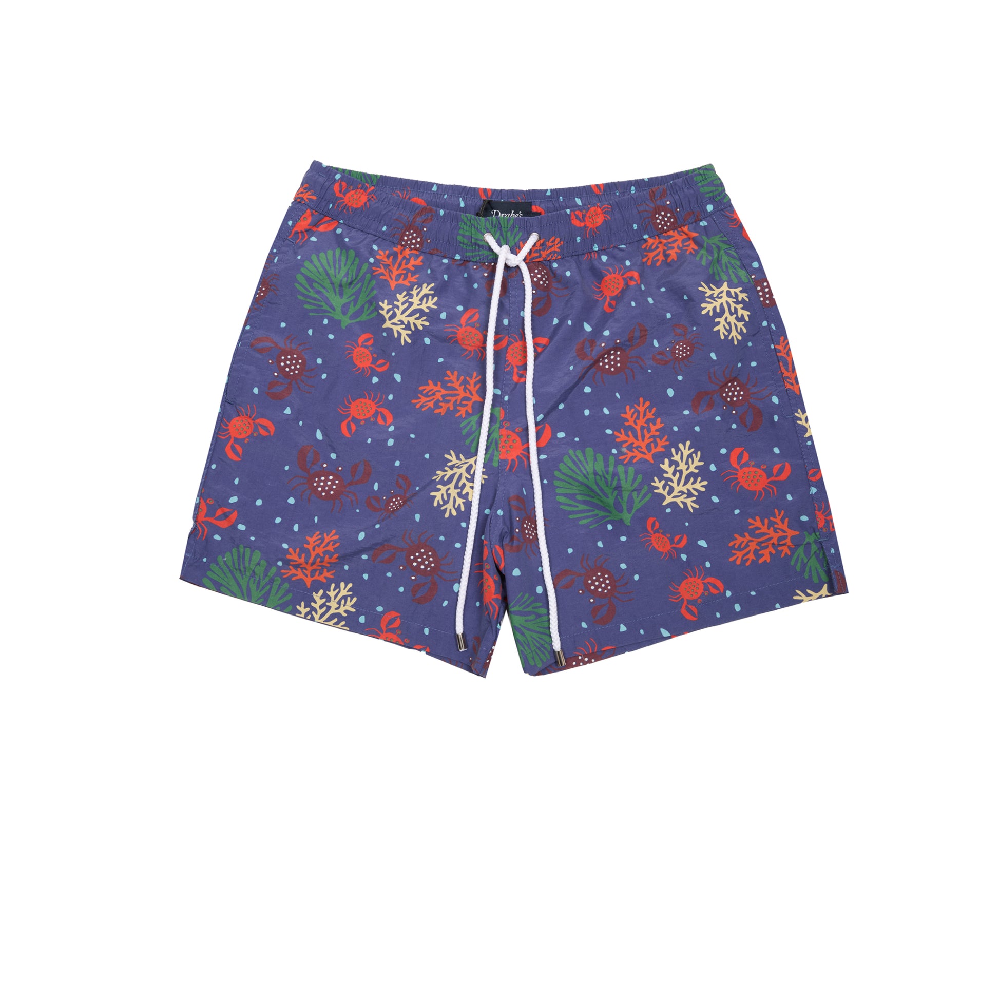 Drake's Crabs Print Swimshorts