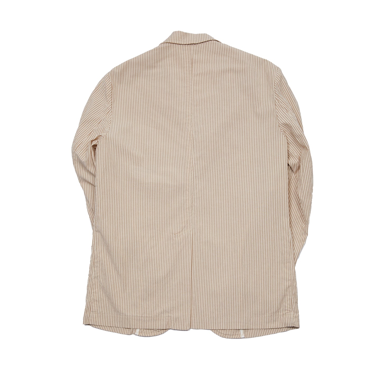 East Harbour Surplus Brest Seersucker Jacket in Beige