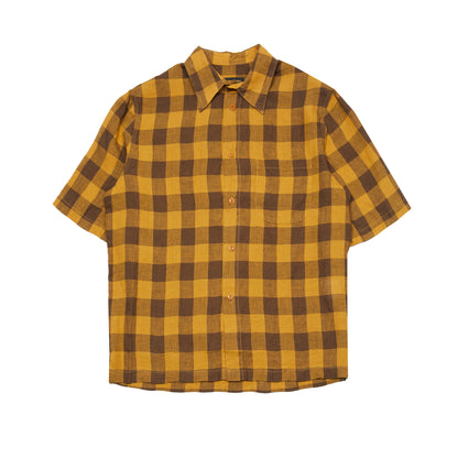 East Harbour Surplus Tucker Shirt in Mustard Check