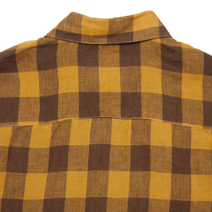 East Harbour Surplus Tucker Shirt in Mustard Check