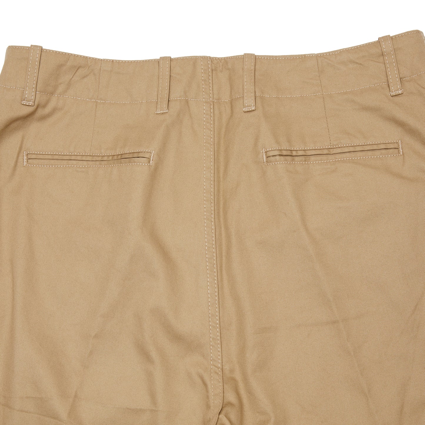 East Harbour Surplus Axel Cotton Gaberdine Pants in Off Beige