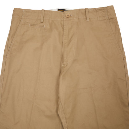 East Harbour Surplus Axel Cotton Gaberdine Pants in Off Beige