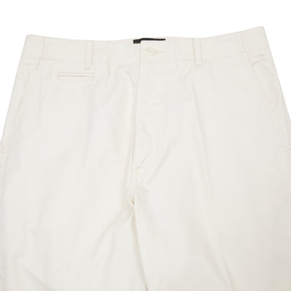 East Harbour Surplus Axel Cotton Gaberdine Pants in Off White
