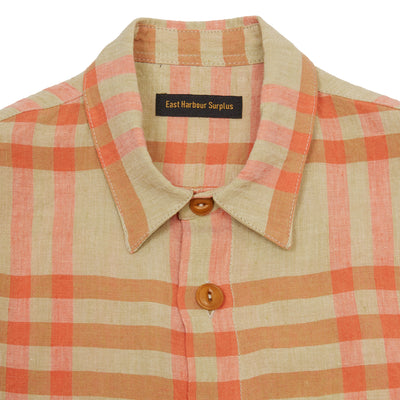 East Harbour Surplus Hadley Overshirt in Natural / Orange 3