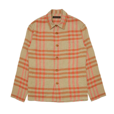 East Harbour Surplus Hadley Overshirt in Natural / Orange