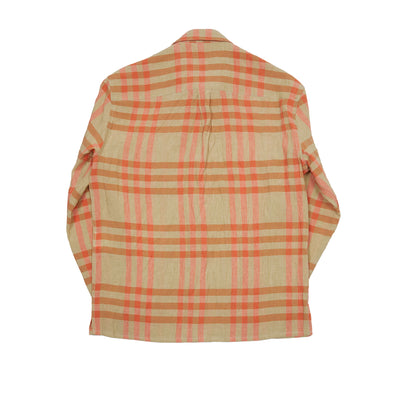 East Harbour Surplus Hadley Overshirt in Natural / Orange 4