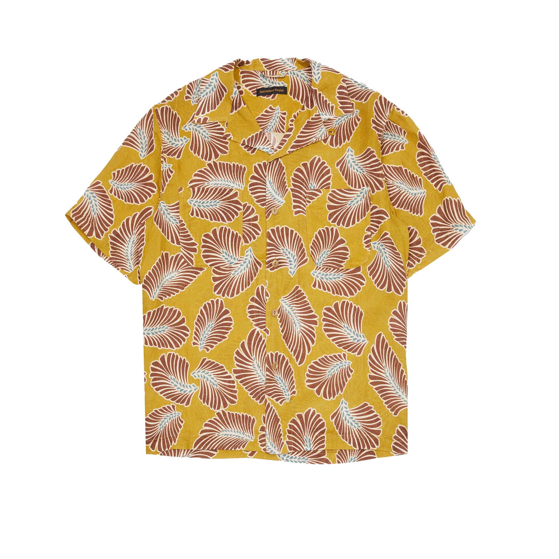 East Harbour Surplus Miami Shirt in Fan Leaf Print