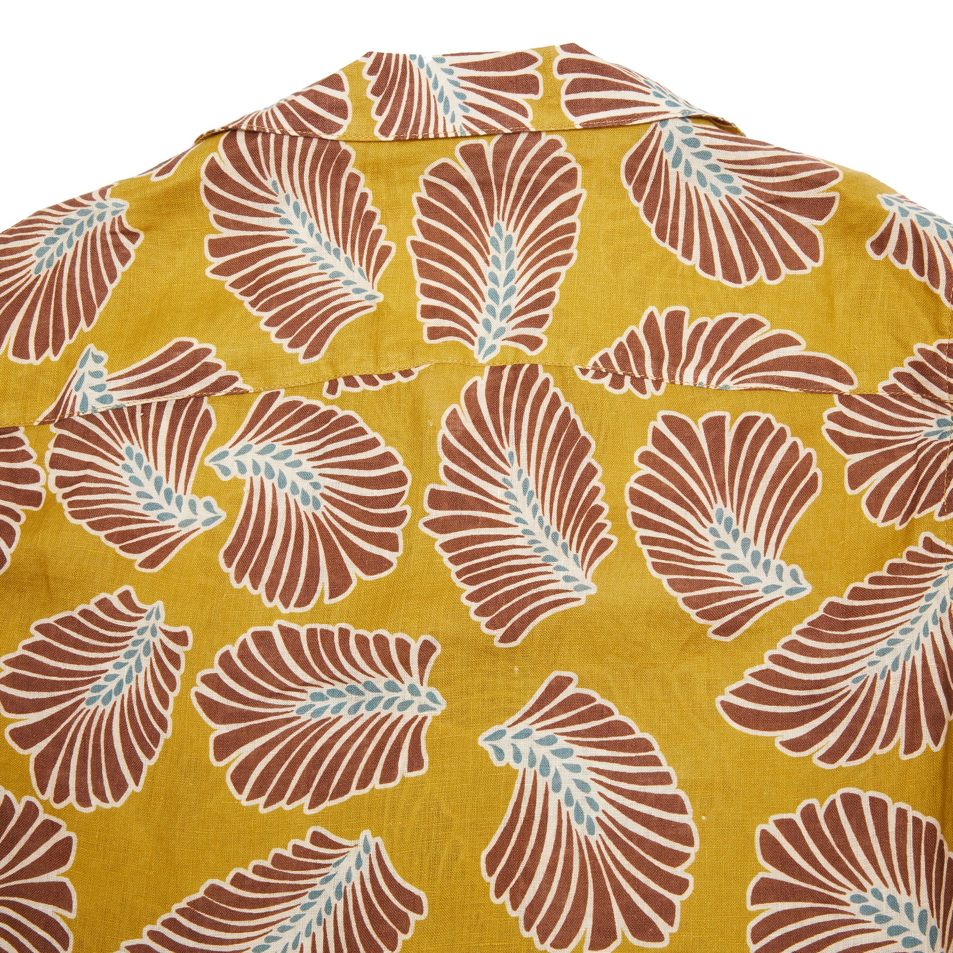 East Harbour Surplus Miami Shirt in Fan Leaf Print 3