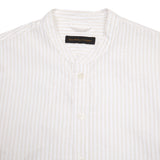 East Harbour Surplus Seul Shirt in Off White / Sand Stripe 2