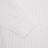 East Harbour Surplus Seul Shirt in Off White / Sand Stripe 3