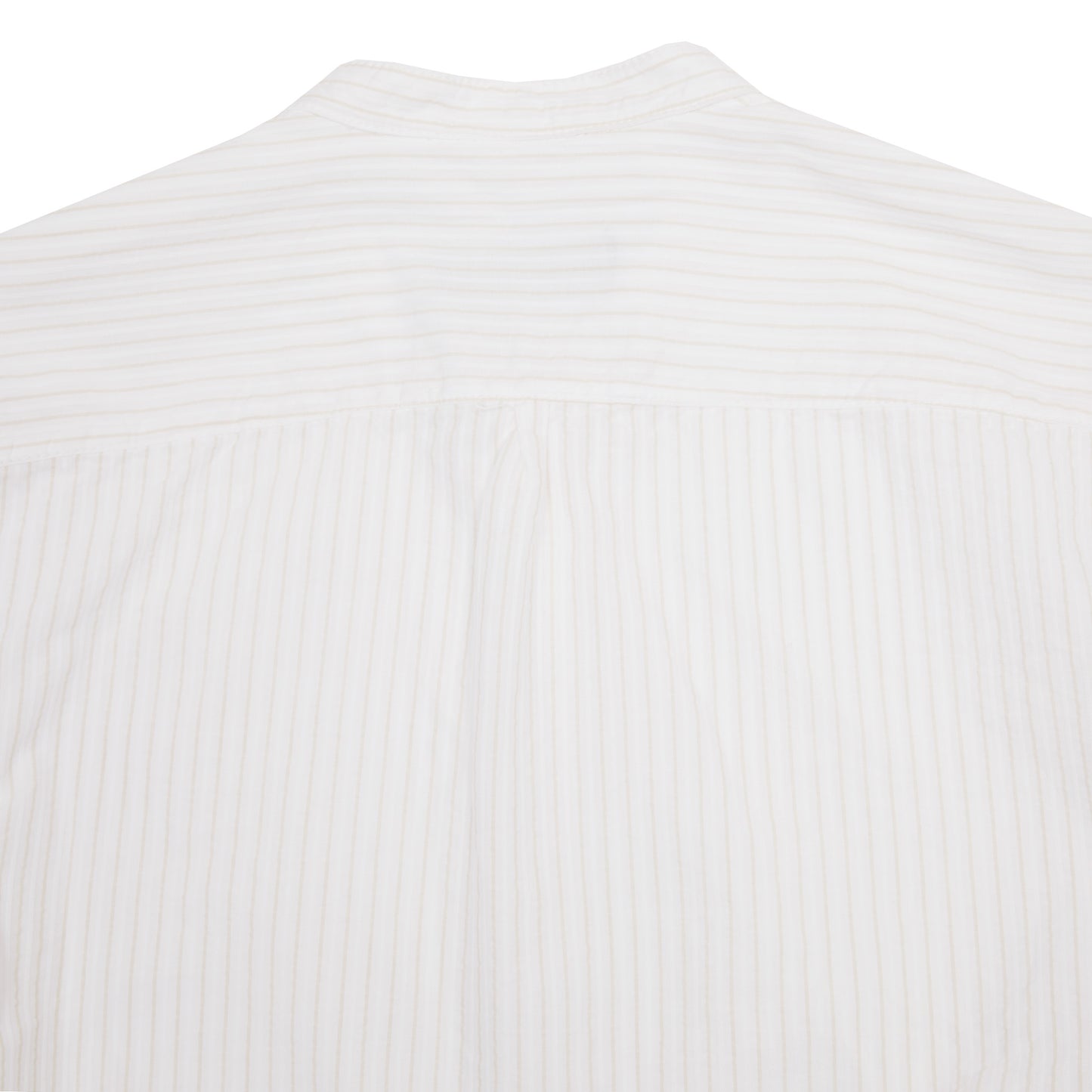 East Harbour Surplus Seul Shirt in Off White / Sand Stripe 4