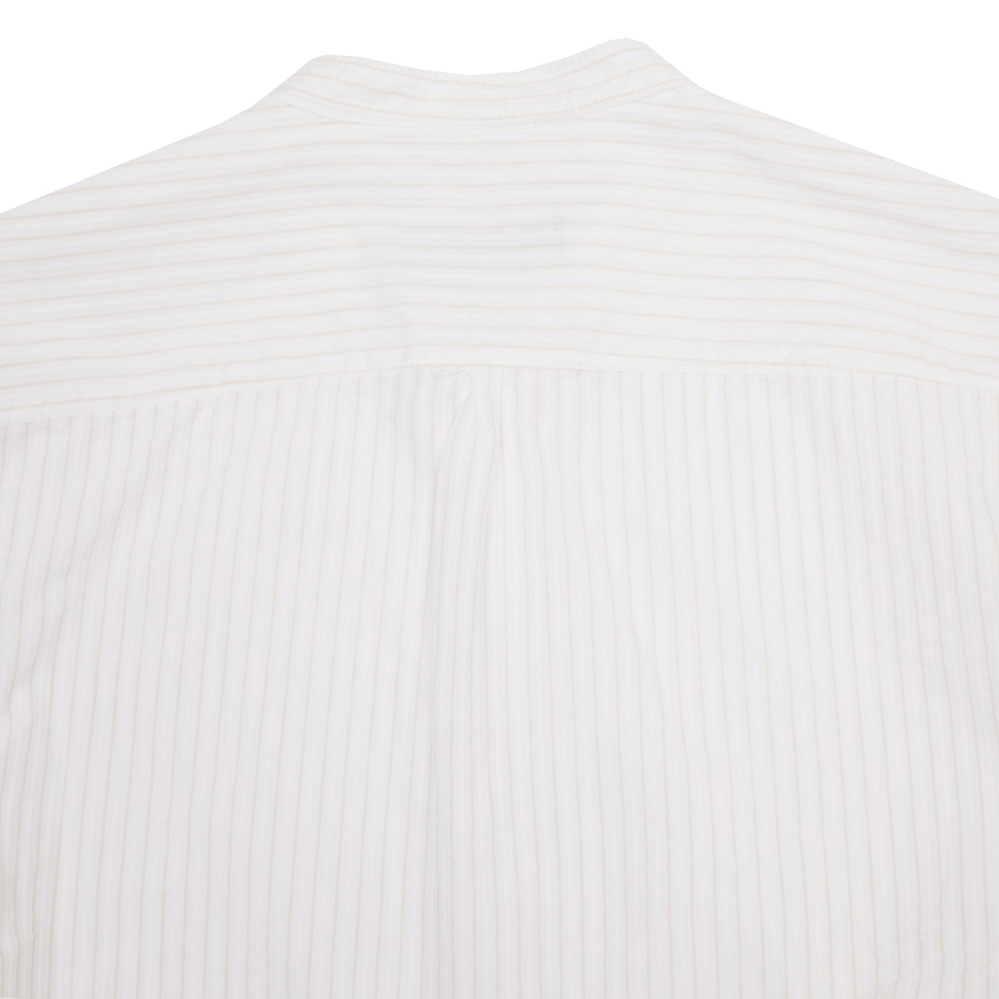 East Harbour Surplus Seul Shirt in Off White / Sand Stripe 4