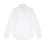 Finamore Gaeta Luigi Cotton Flannel Shirt in White