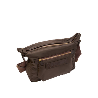 Felisi Willy Nylon Shoulder Bag in Dark Brown