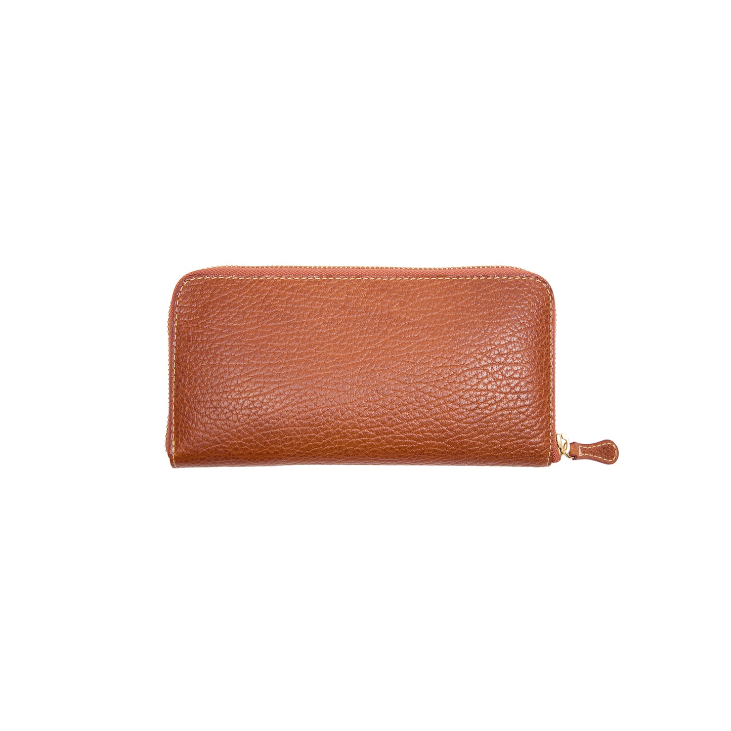 Felisi Zip Calfskin Wallet in Light Brown