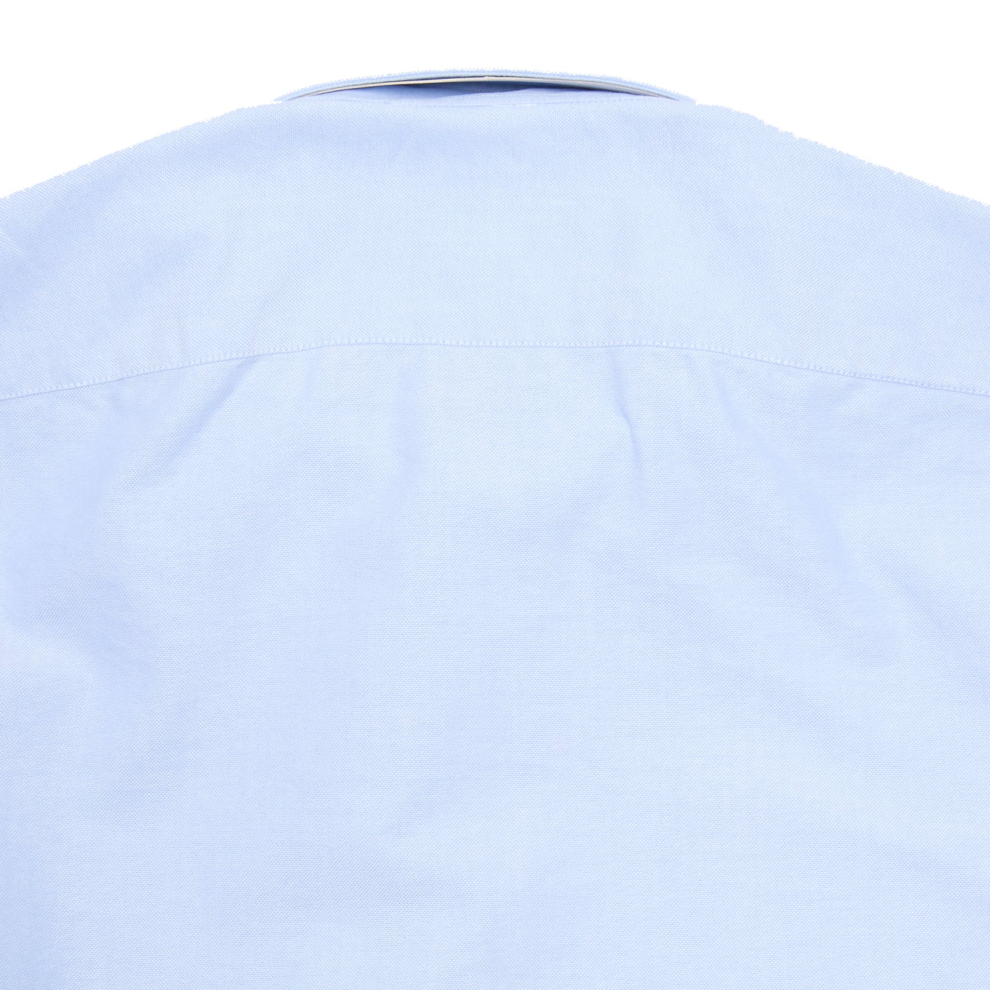 Finamore Tokyo Luigi Cotton Shirt in Blue. A Classic blue Oxford shirt, but with a spread collar.