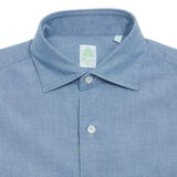 Finamore Tokyo Luigi Original Chambray Shirt in Light Blue