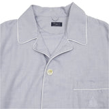 Finamore Cotton Cashmere Pyjamas in Light Blue 2