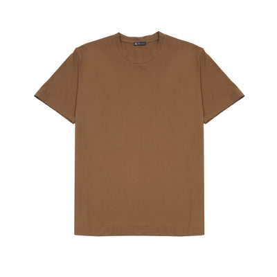 Finamore Cotton T-Shirt in Tobacco