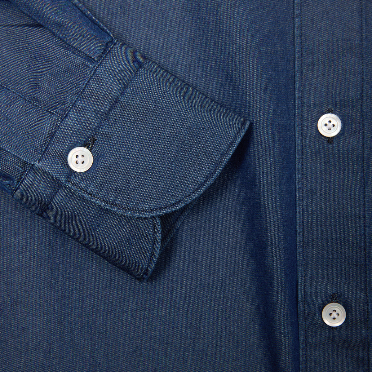Finamore Toyko Luigi Denim Shirt in Indigo