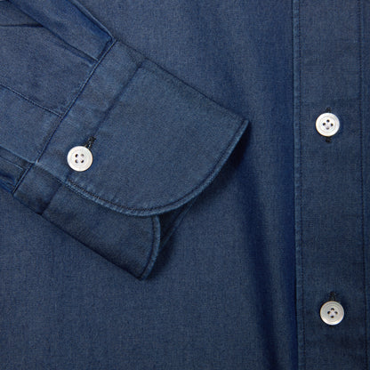 Finamore Toyko Luigi Denim Shirt in Indigo