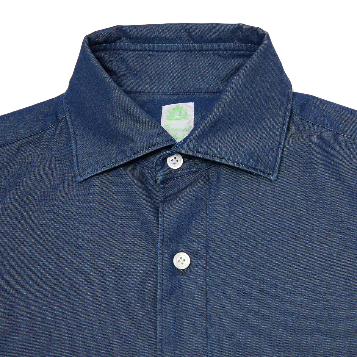 Finamore Toyko Luigi Denim Shirt in Indigo
