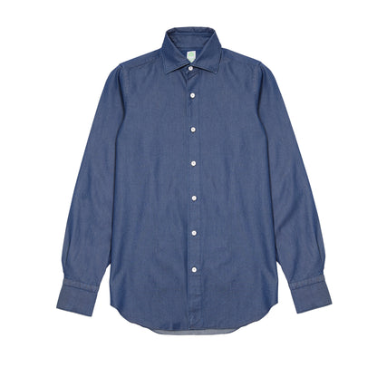 Finamore Toyko Luigi Denim Shirt in Indigo