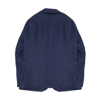 Finamore Frans Jacket in Navy Check