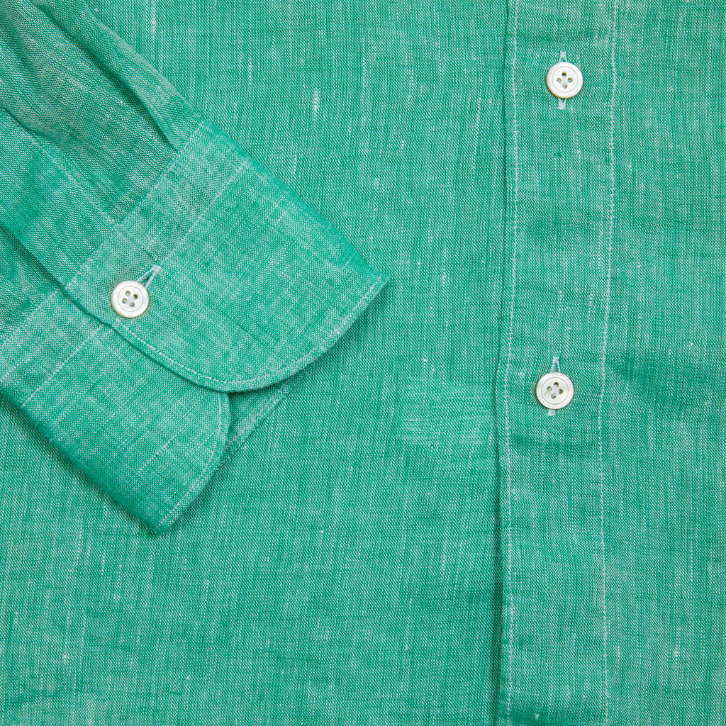 Finamore Tokyo Luigi Linen Shirt in Light Green – Dick's Edinburgh