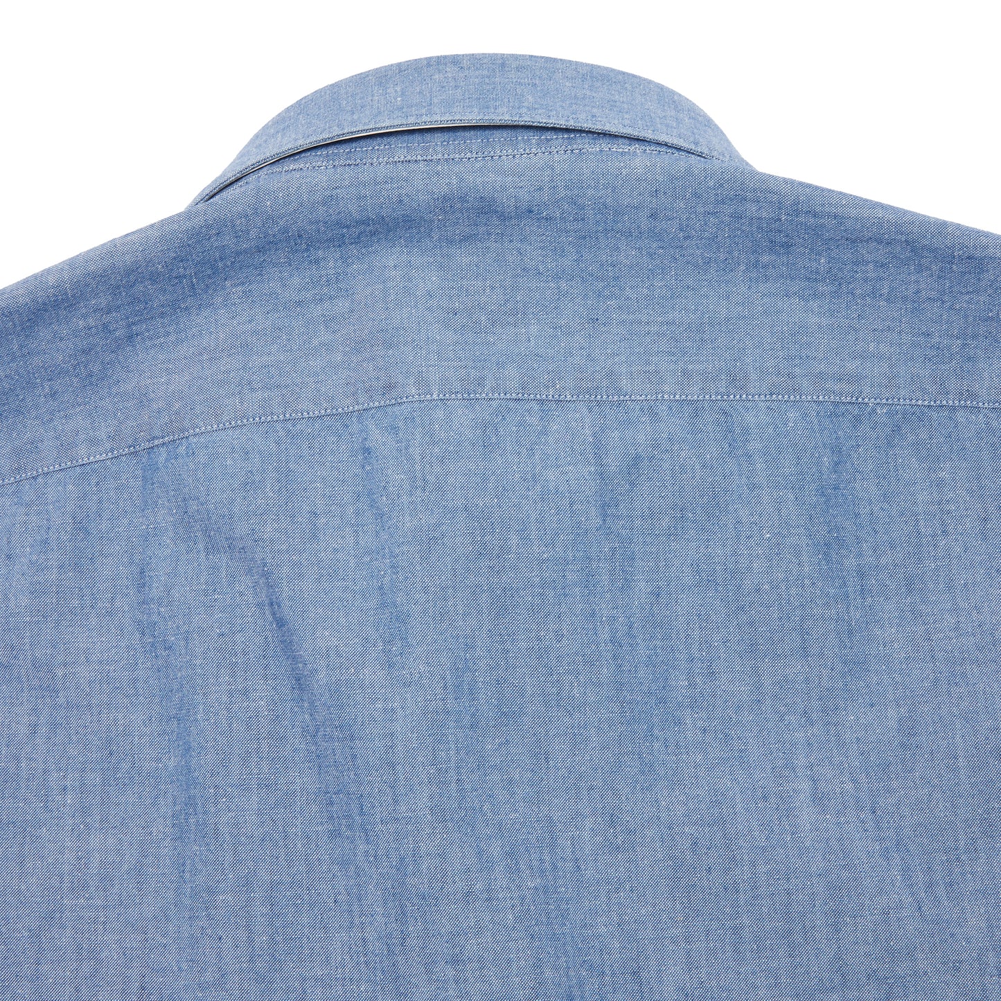 Finamore Tokyo Luigi Cotton Shirt in Light Denim
