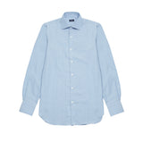 Finamore Napoli Cotton/Cashmere Shirt in Light Blue