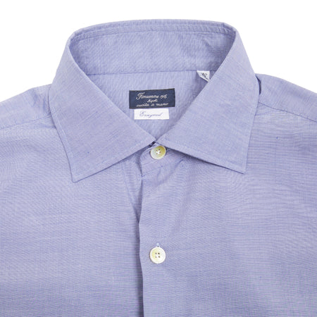 Finamore Napoli Cotton Shirt in Blue 