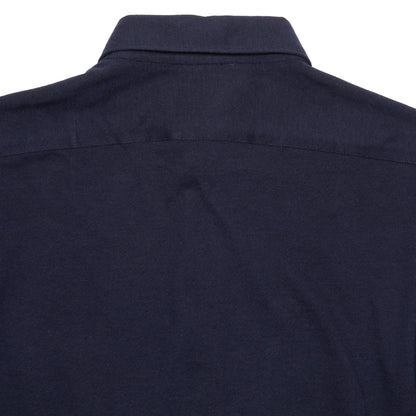 Finamore Orlando Cotton/Cashmere Polo Shirt in Navy