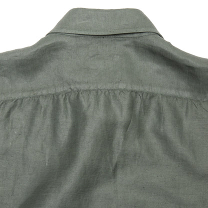 Finamore Napoli Linen/Cotton Shirt in Khaki