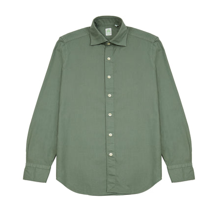 Finamore Tokyo Oxford Shirt in Green