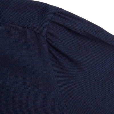 Finamore Napoli Cotton/Cashmere Shirt in Navy